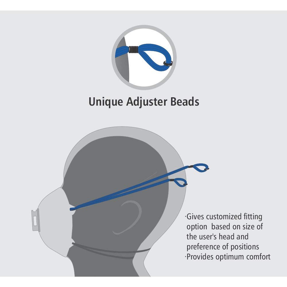 Venus Reusable Anti Pollution Mask V-410-V, Grey (Pack-1) - Image 2