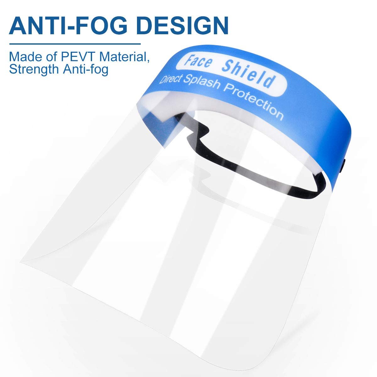 Reusable Safety Face Shield, 5 Pcs Anti-fog Full Face Shield, Universal Face Protective Visor for Eye Head Protection, Anti-Spitting Splash Facial Cover for Women, Men - Image 6